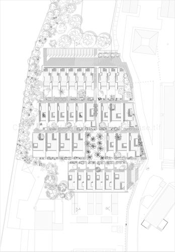 40 logements de fonction et 4 villas  - Parc Peltzer Alger - Concours 