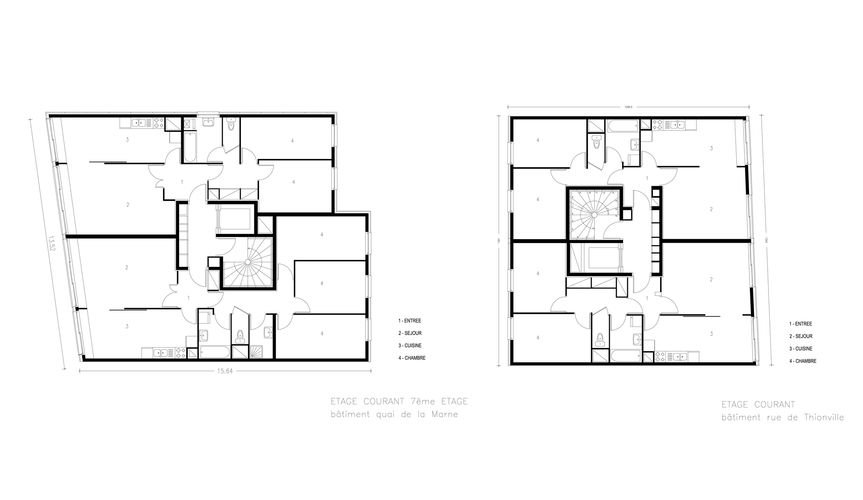 31 logements P.L.I. - Marne/Thionville Paris (19)